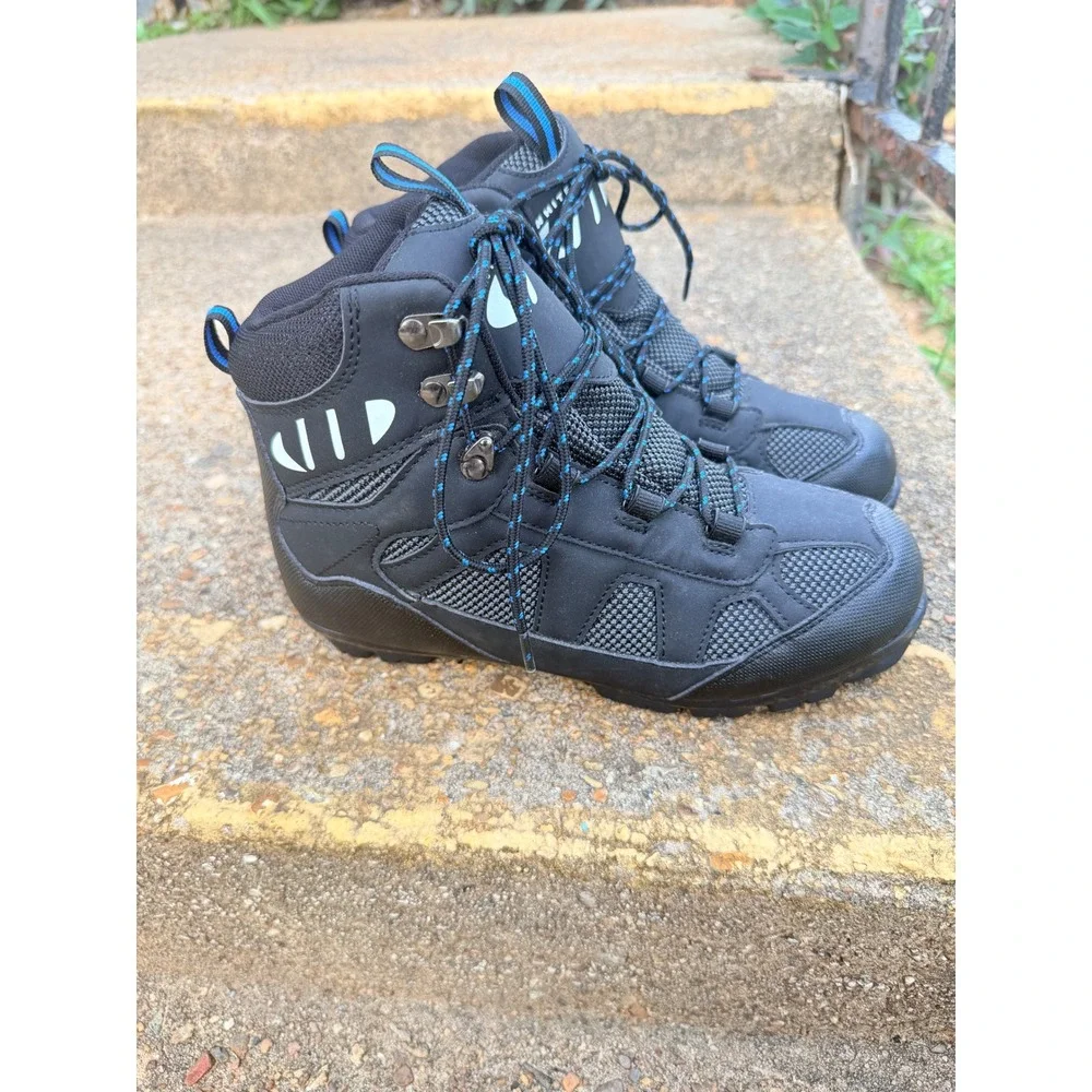 Whitewoods NNN Cross Country Ski Boots Black Blue Thinsulate EUR 38 Mens 6